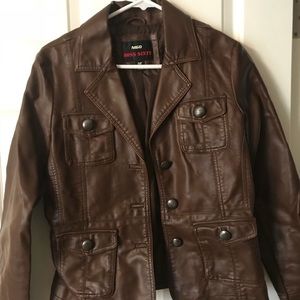 Faux leather jacket
